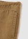Brown regular fit pure cotton jogger trousers for children_3