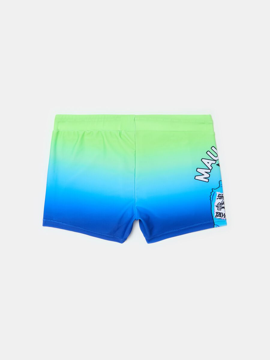 Degradé swimming trunks with print_1