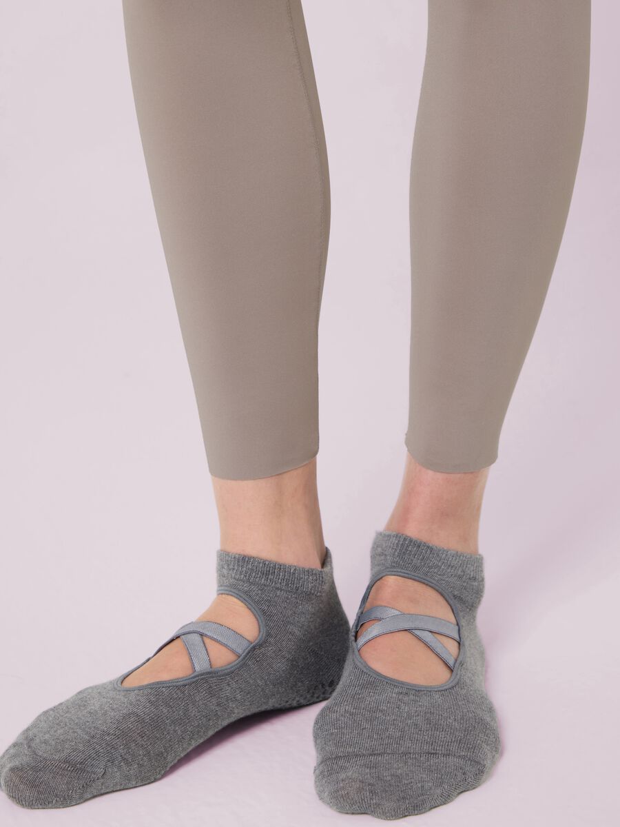 Leggings a vita alta in tessuto tecnico elasticizzato ALTAVIA STUDIO _3