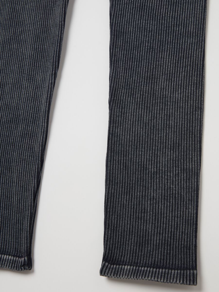 Stretch ribbed leggings_5