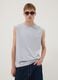 Light blue pure cotton regular-fit tank top_0