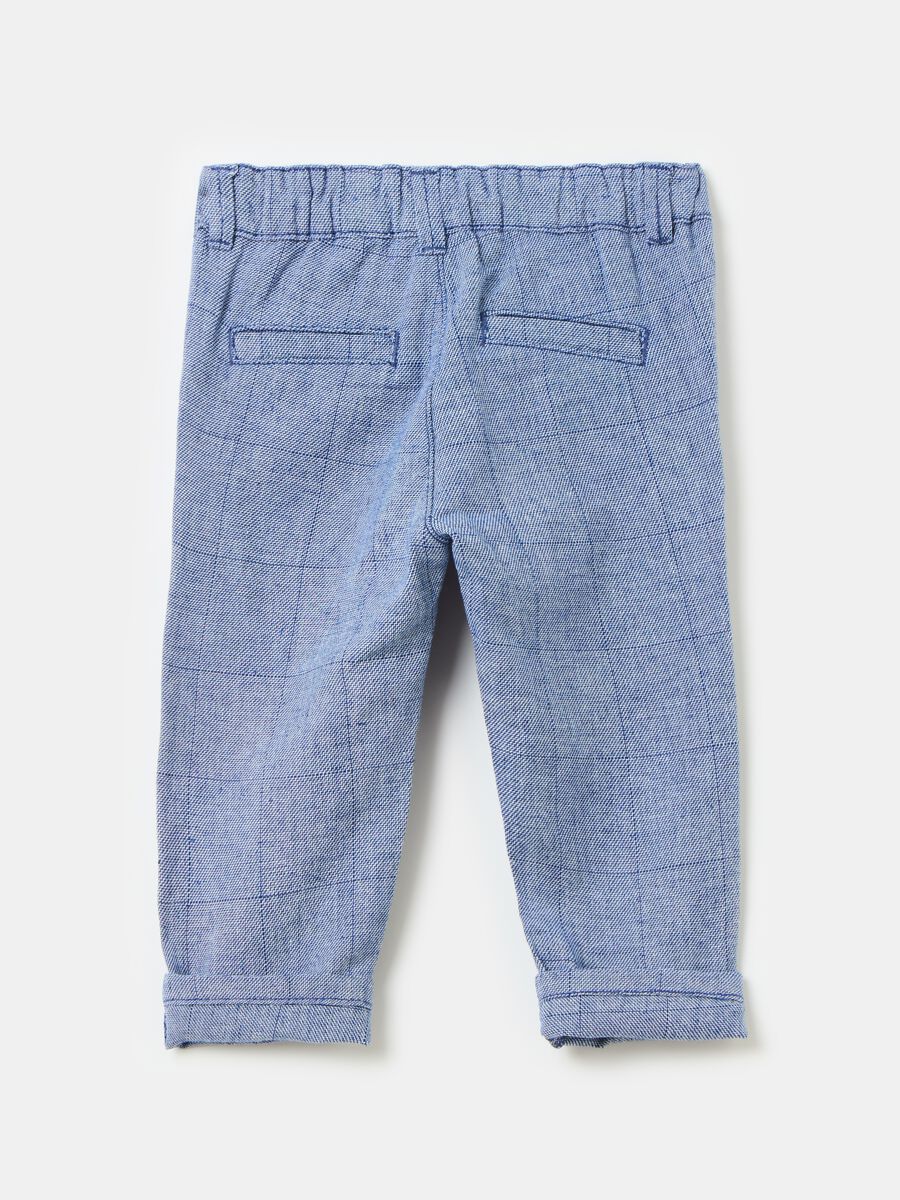 Pantaloni in cotone e lino_1