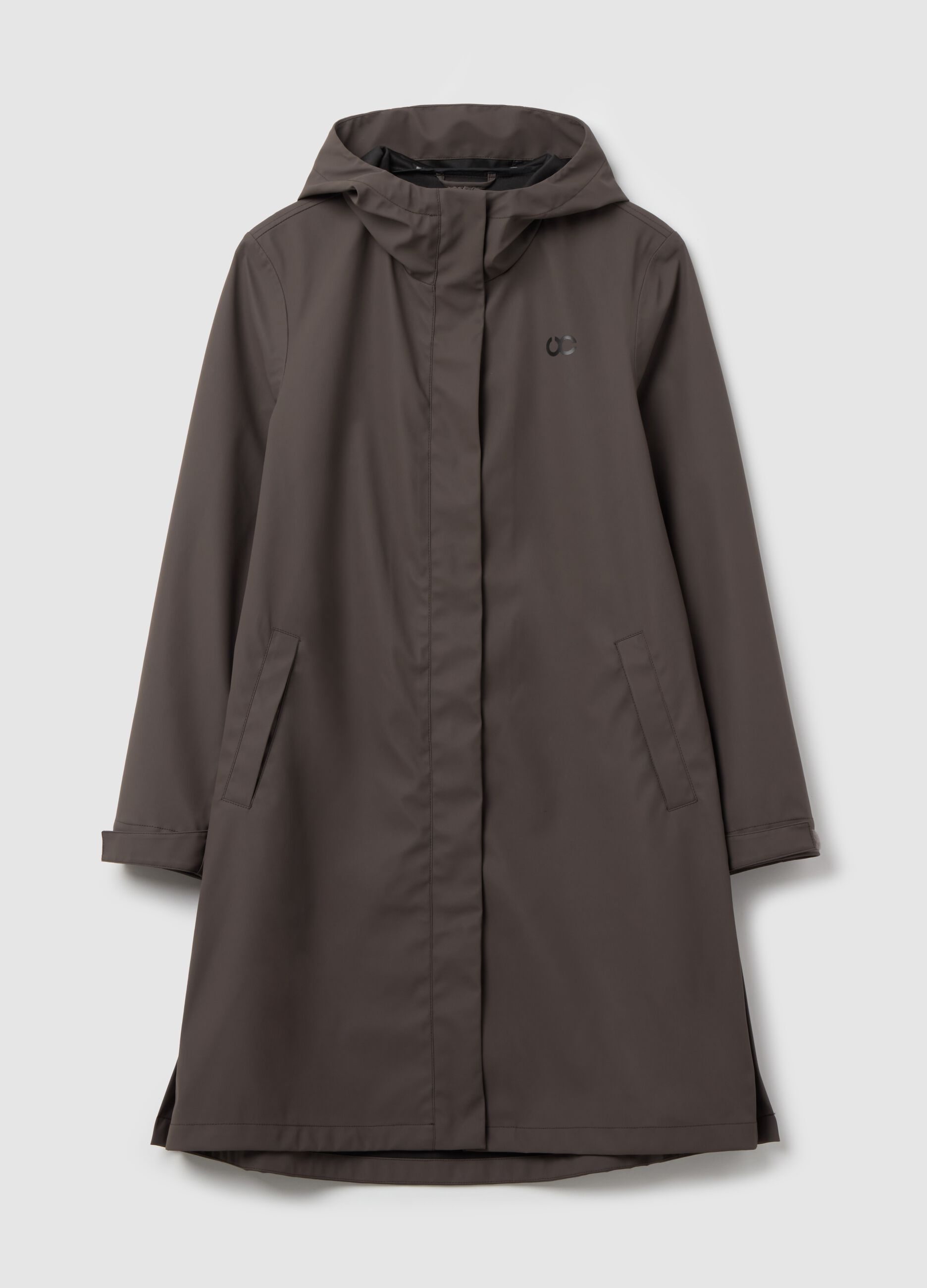 Long parka with hood