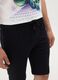 Boys&rsquo; black Bermuda shorts in 100% cotton with regular fit_1