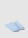 Blue Velour Blend Slippers_1