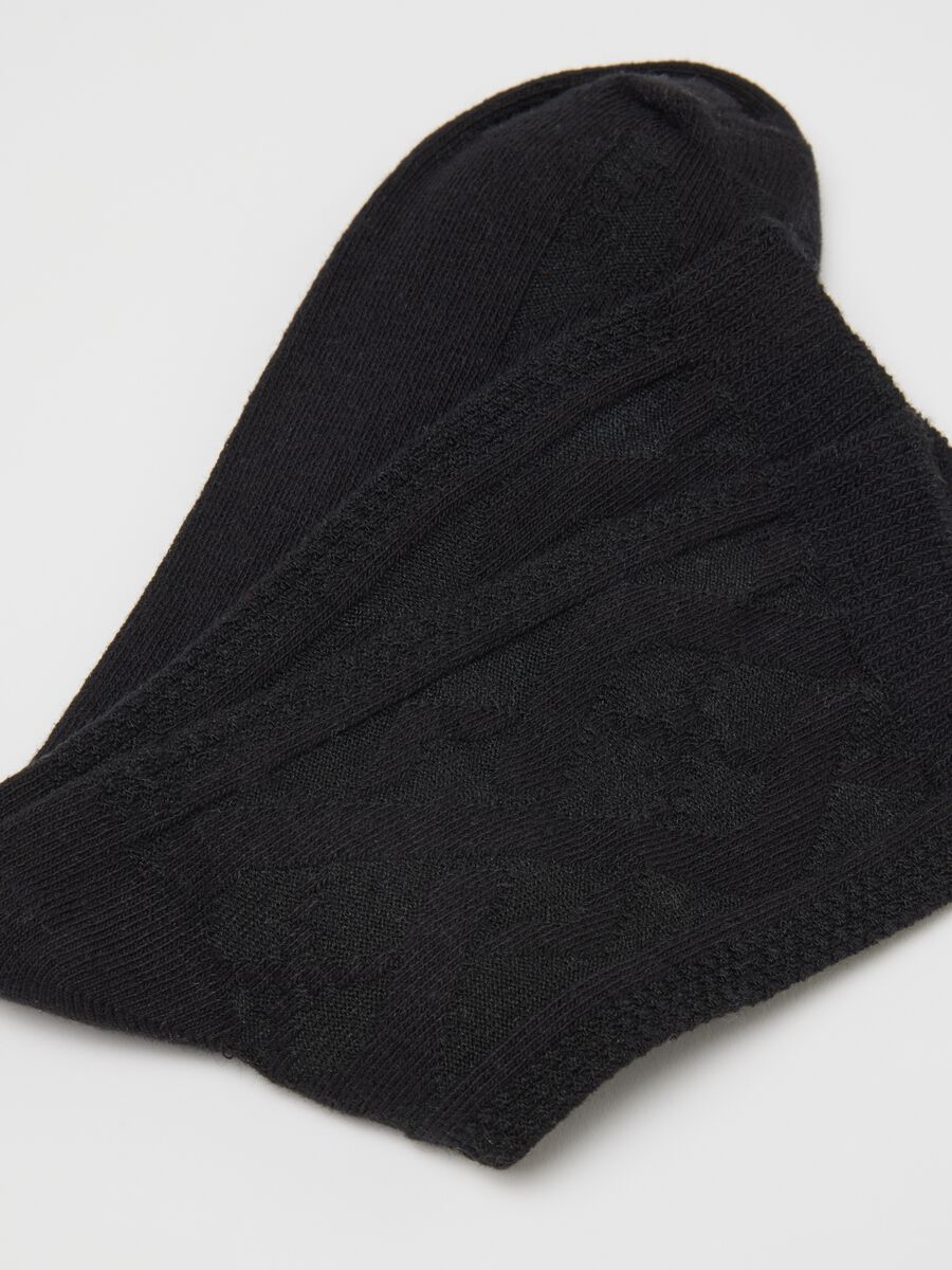 Calzini in cotone elasticizzato neri_2