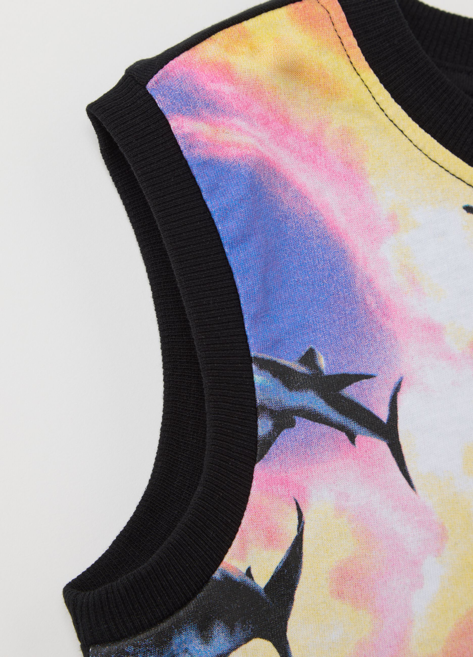 Multicolour tank top with Maui print