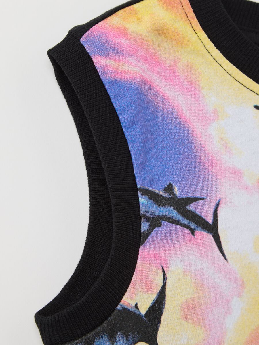 Multicolour tank top with Maui print_3
