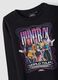Black pure cotton T-shirt with K-Pop Demon Hunters print_2