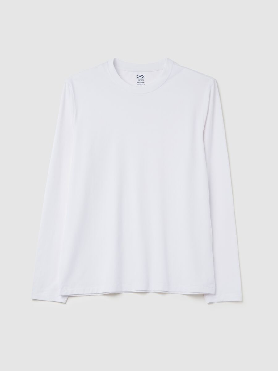 Long-sleeved T-shirt in stretch cotton_4