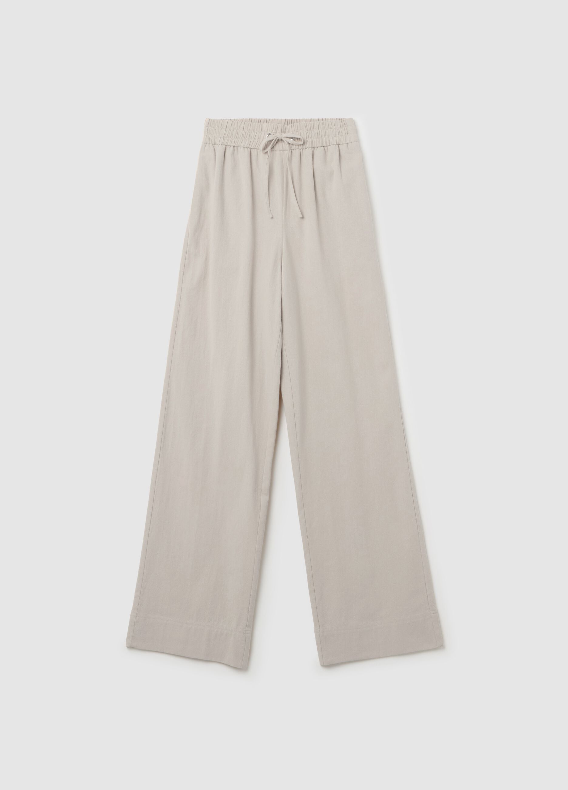 Fluid jogger trousers in cotton