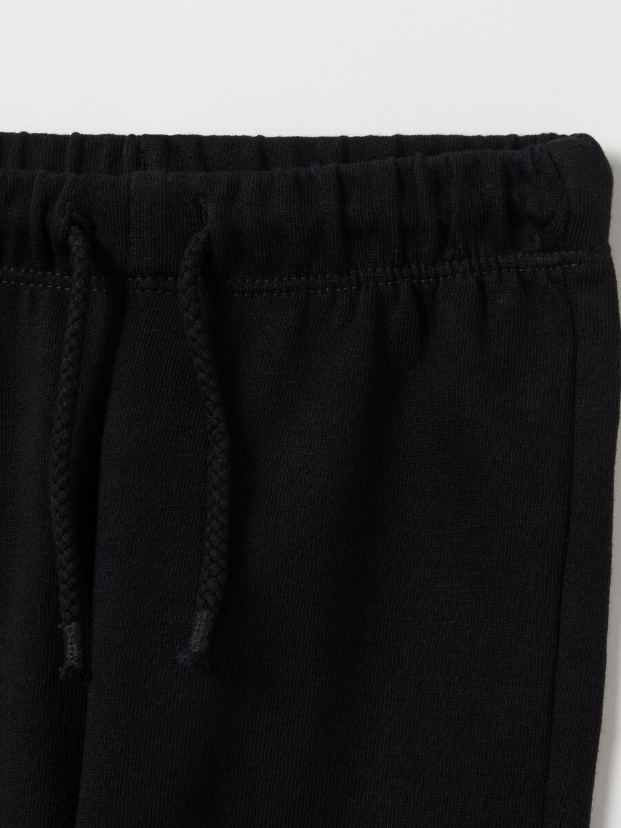 Two-pack fleece joggers with drawstring and print_2