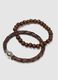 Two-pack of genuine leather and brown wood bracelets_2