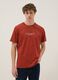 Red slogan T-shirt in pure cotton, regular fit_0
