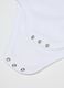 Newborn white cotton long sleeve bodysuit tripack_2