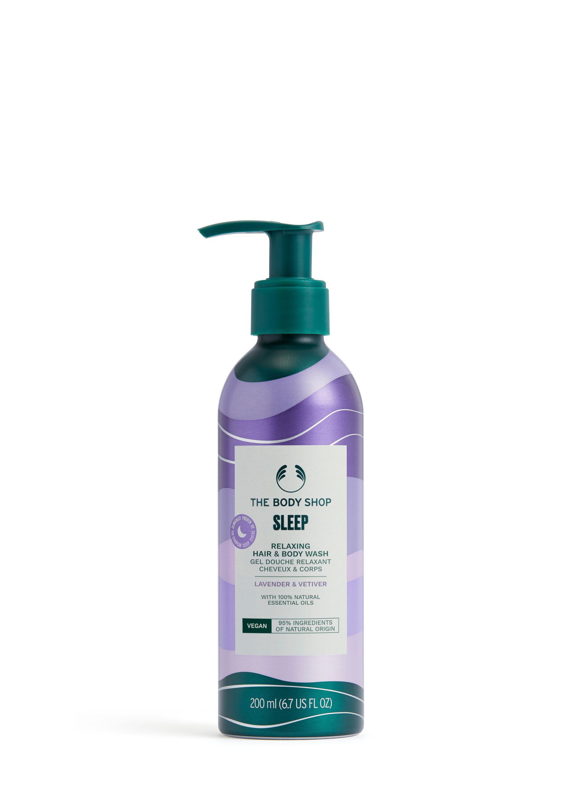 The Body Shop lavender and vetiver body and hair cleanser 200ml