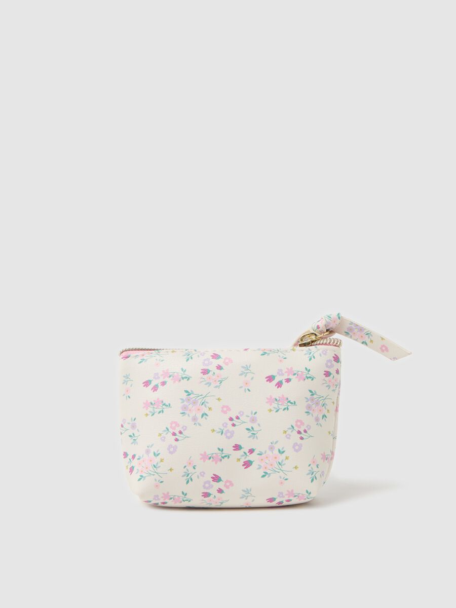 Coin purse with small flowers print_1