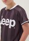 Black boys&rsquo; sporty T-shirt with vertical stripes and Jeep logo_2