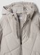 Giacca beige imbottita con cappuccio regular fit_1