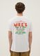 White printed T-shirt in pure cotton, regular fit_2