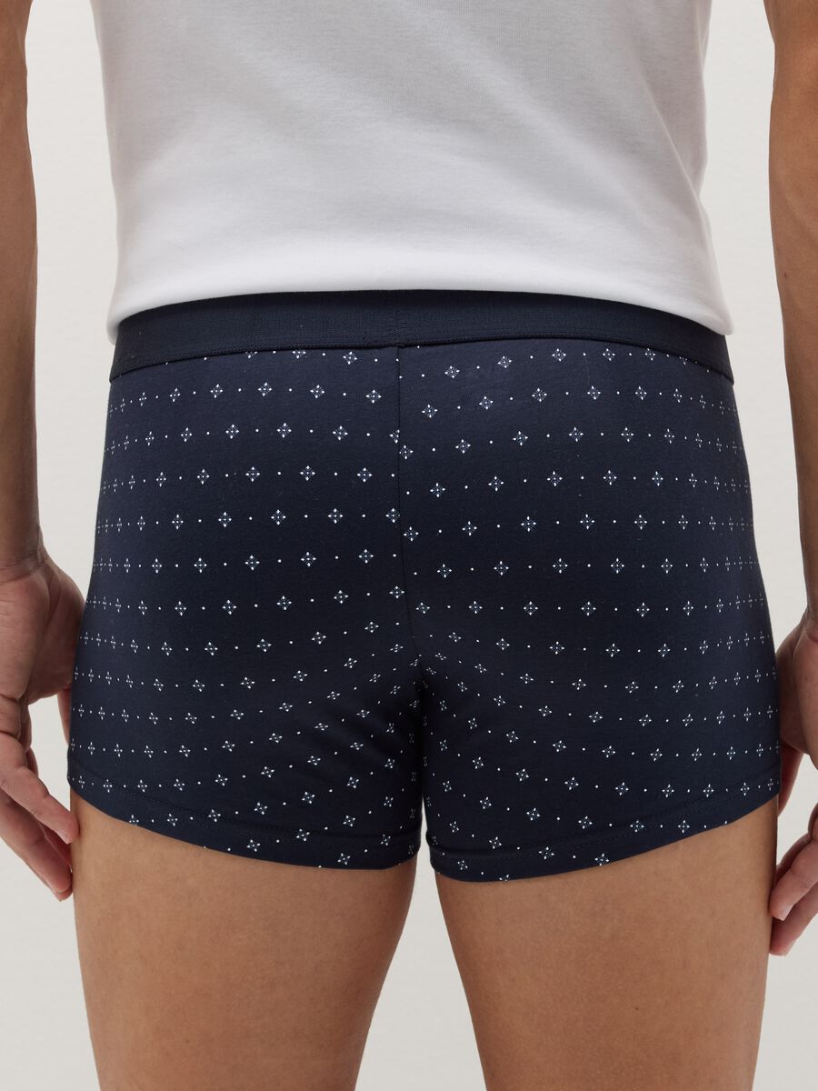 Three-pack boxer shorts in organic cotton with stripes and print_2
