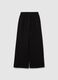 Girls' black cotton trousers regular fit_4