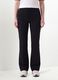 Black flare trousers in stretch viscose_1