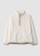 White half-zip pyjama sweatshirt, regular fit_0