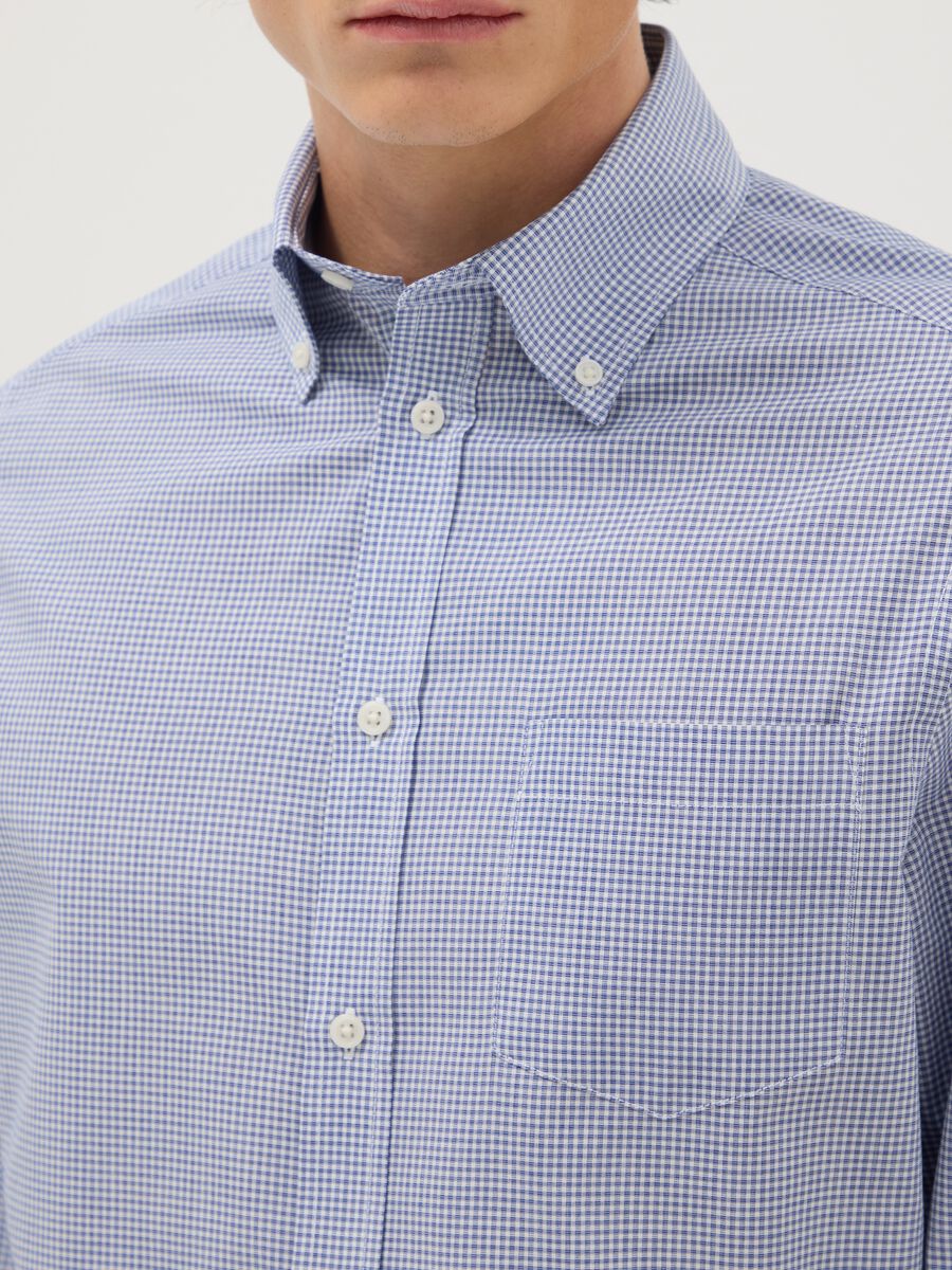 Multicolour Plaid Cotton Blend Slim Fit Easy Iron Shirt_1