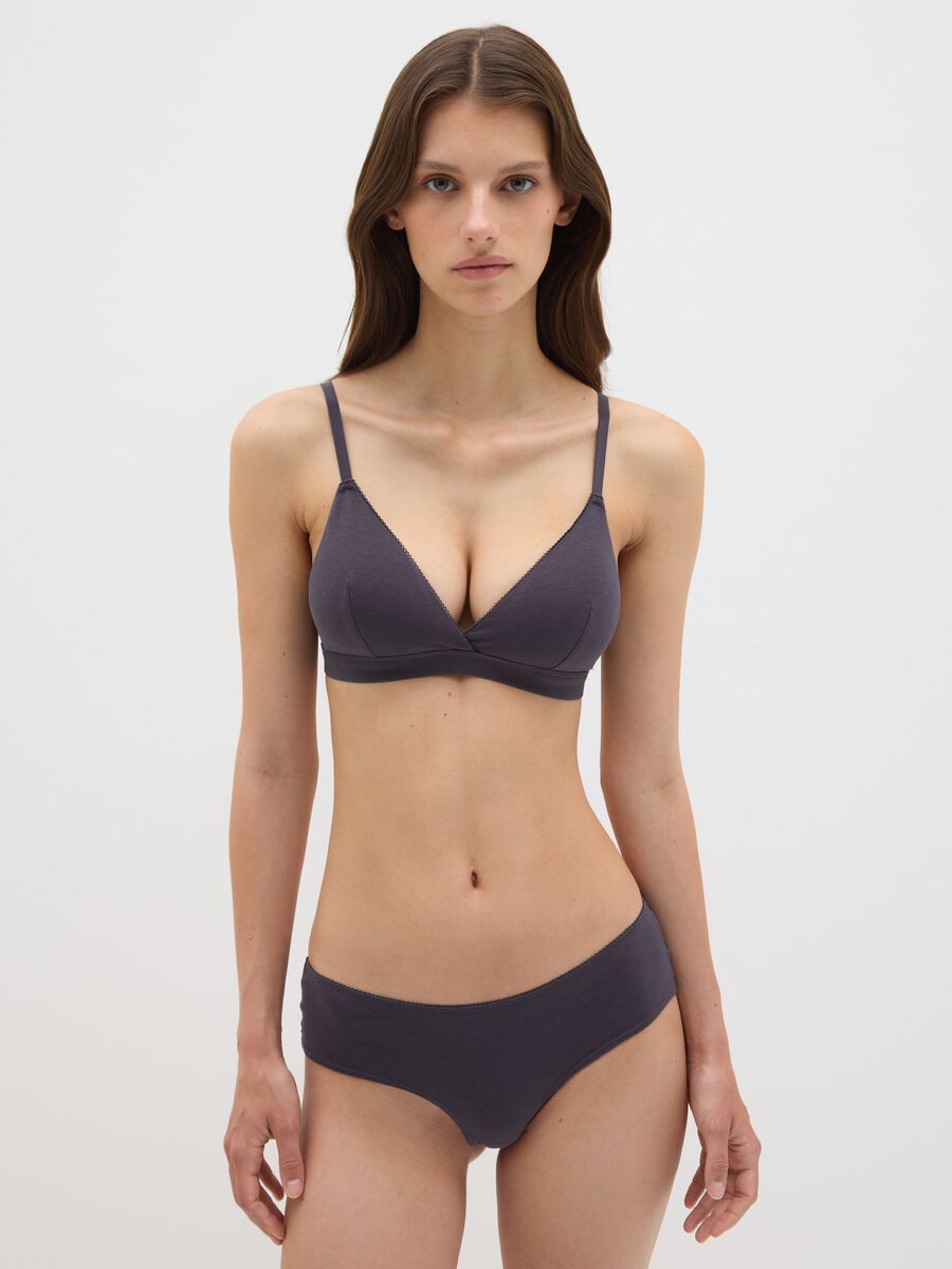 Triangle bra with lace inserts_0