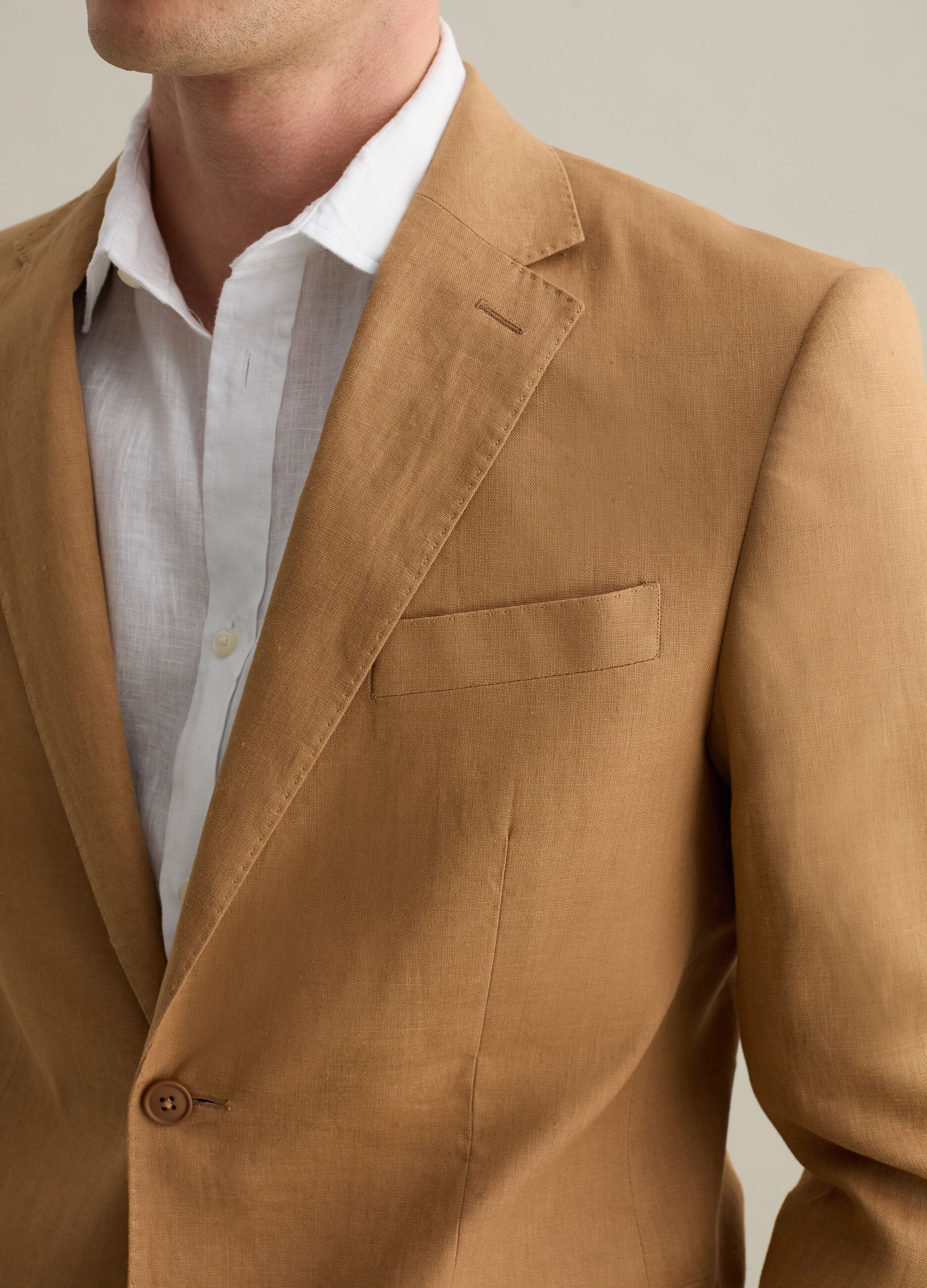 Blazer monopetto regular fit in lino Contemporary