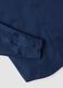 Blue slim-fit shirt with classic collar, easy-iron finish_2
