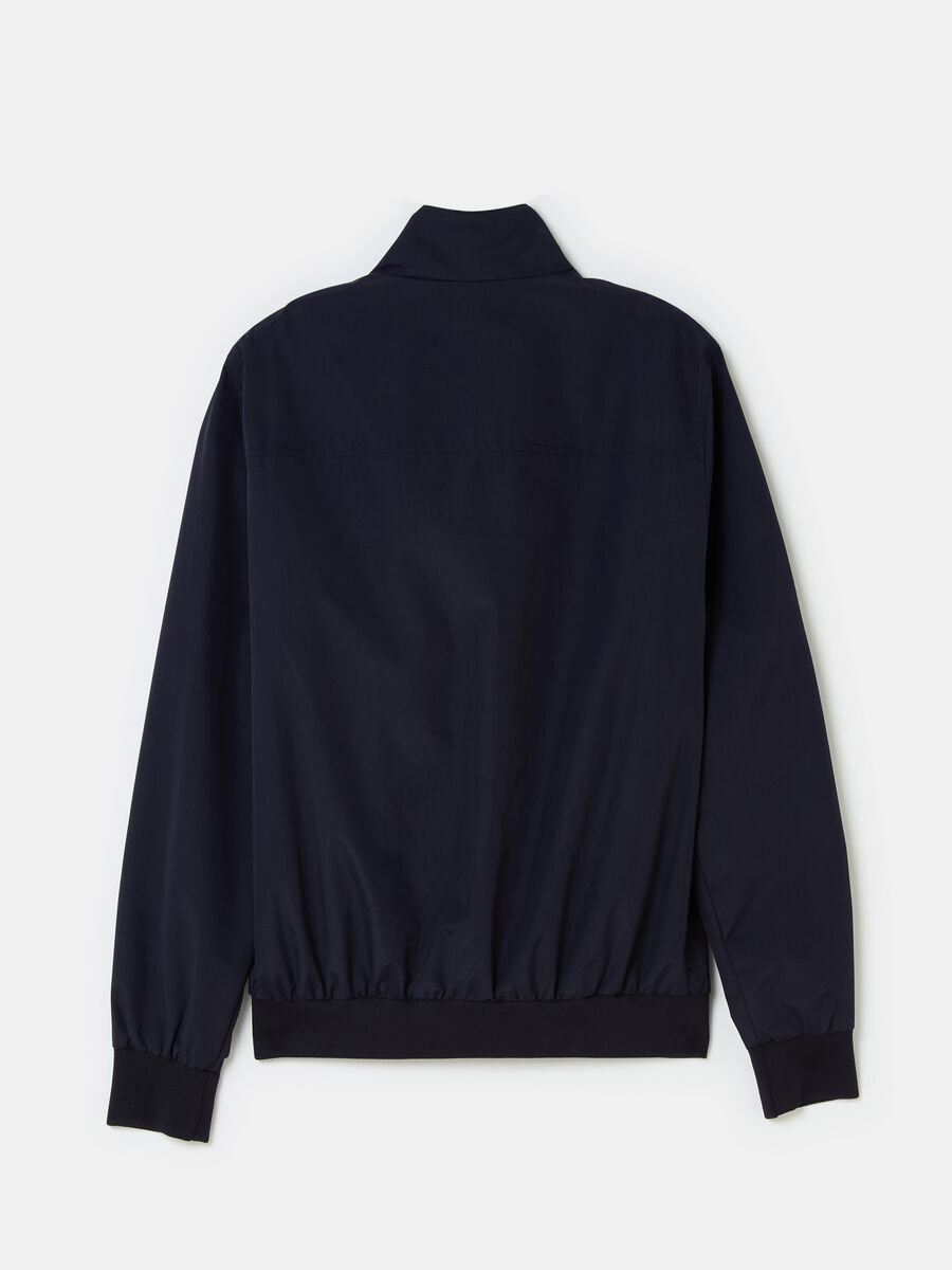 Full-zip bomber jacket with high neck_4