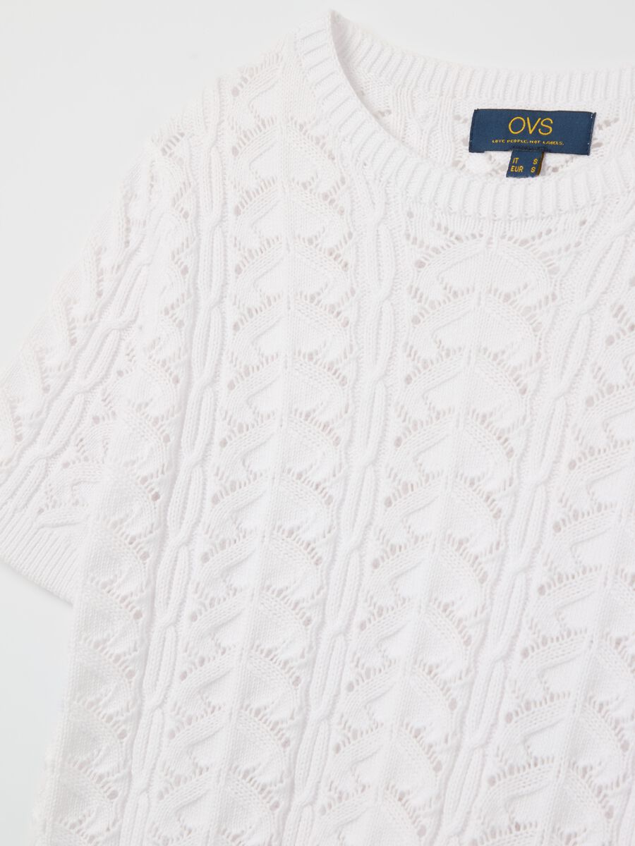Short-sleeve crochet top_5