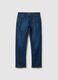 Comfort fit stretch cotton blue jeans_4