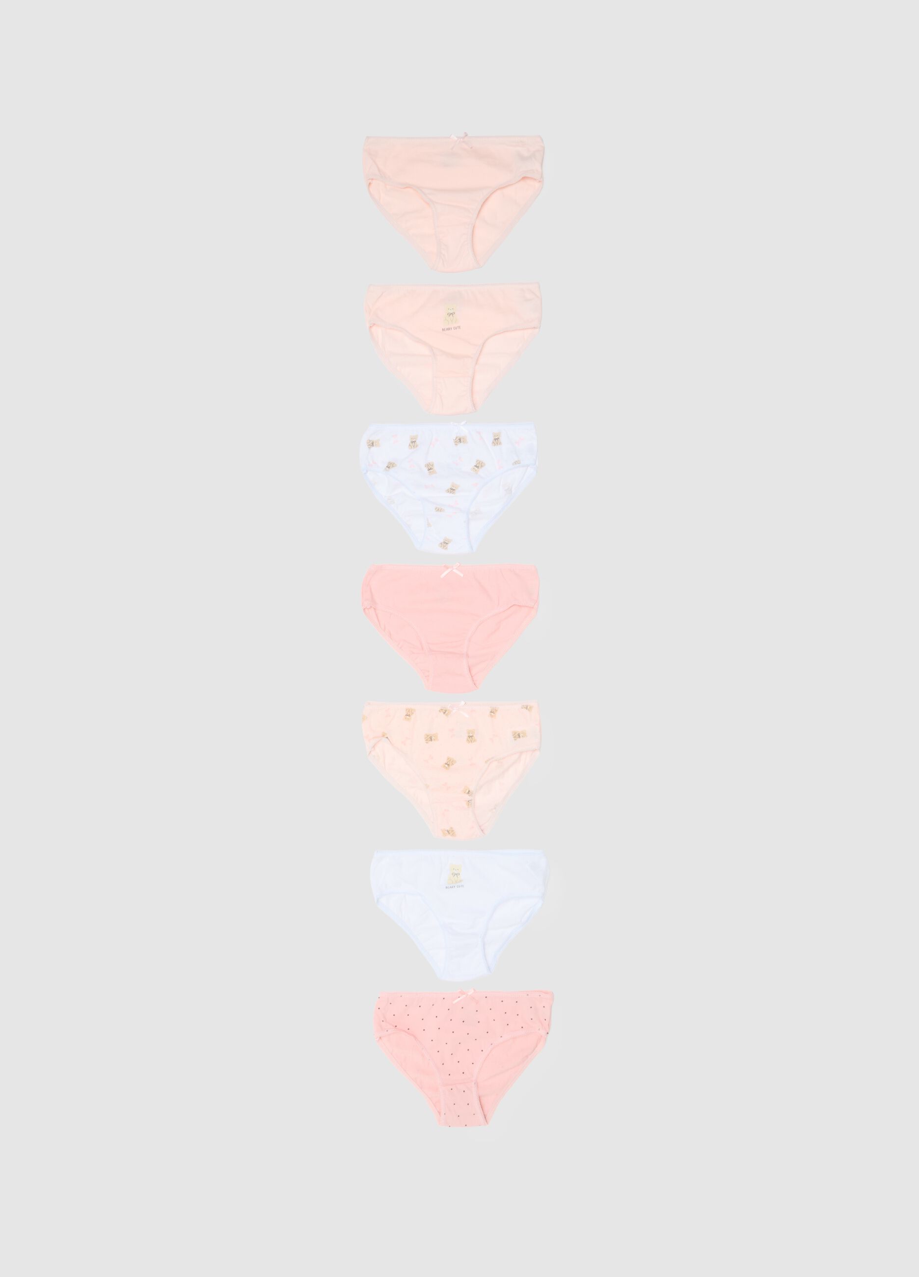 Girls' Multicolour Pure Cotton Panties Multipack