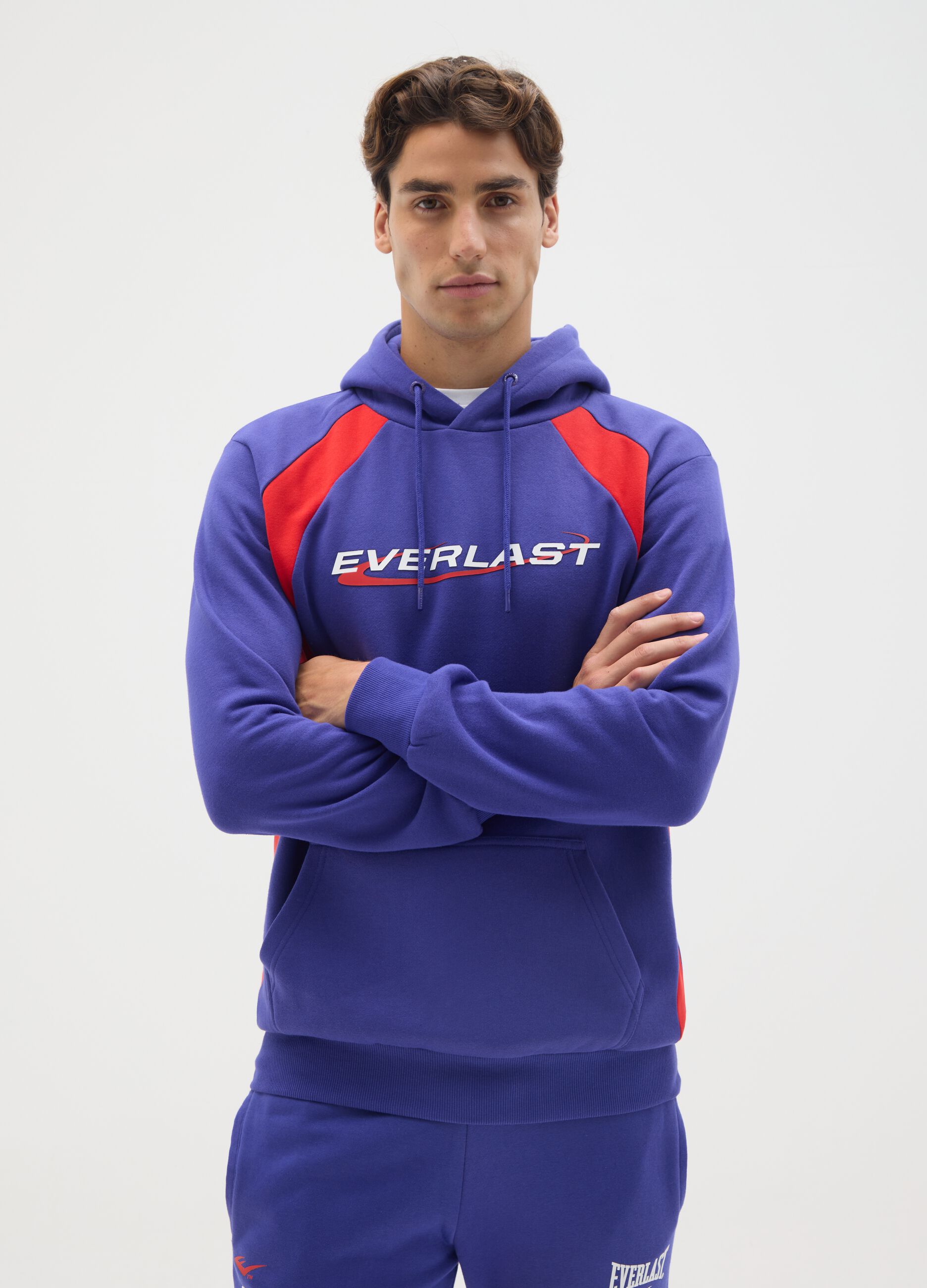 Multicolour Cotton Blend Hoodie by Everlast