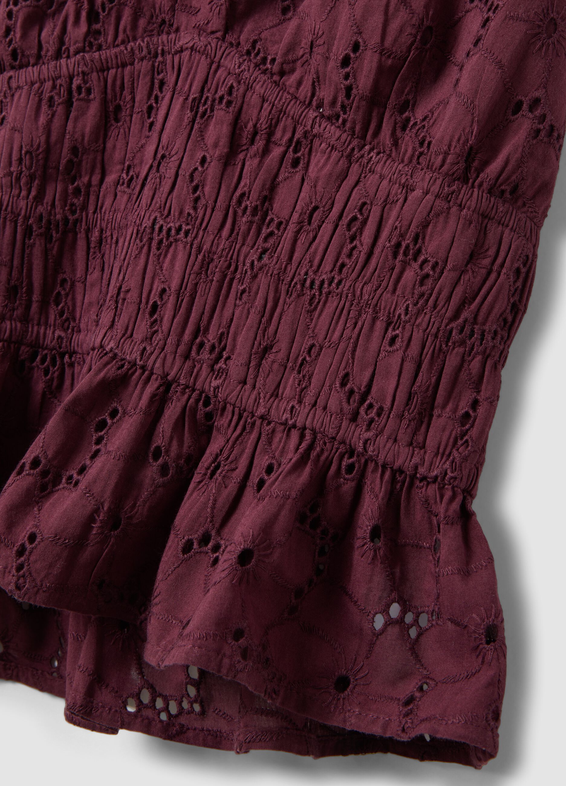 Purple pure cotton halterneck top