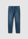 Slim fit blue pure cotton jeans_4