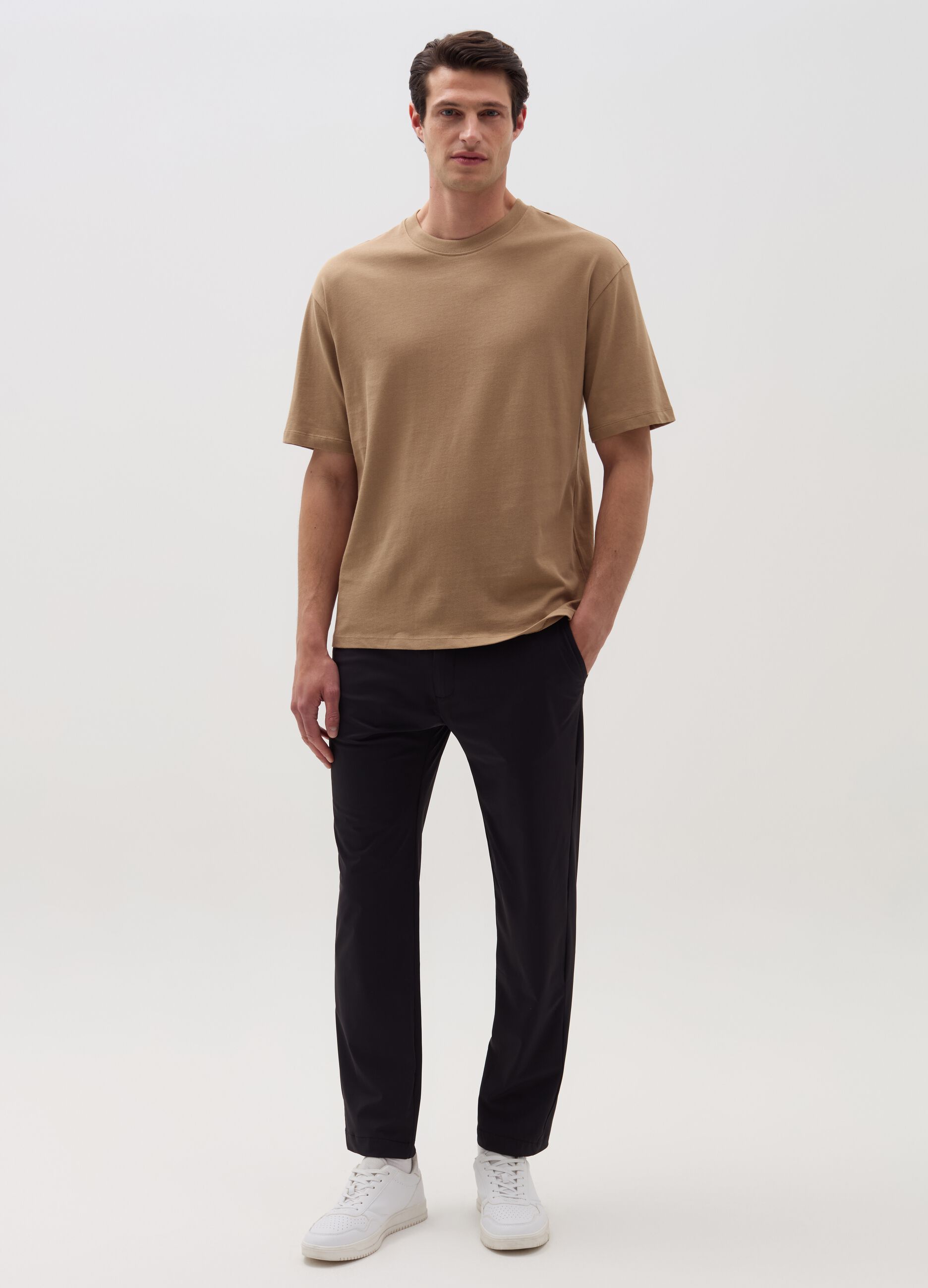 Ovs Pantalone chino jogger in tessuto tecnico