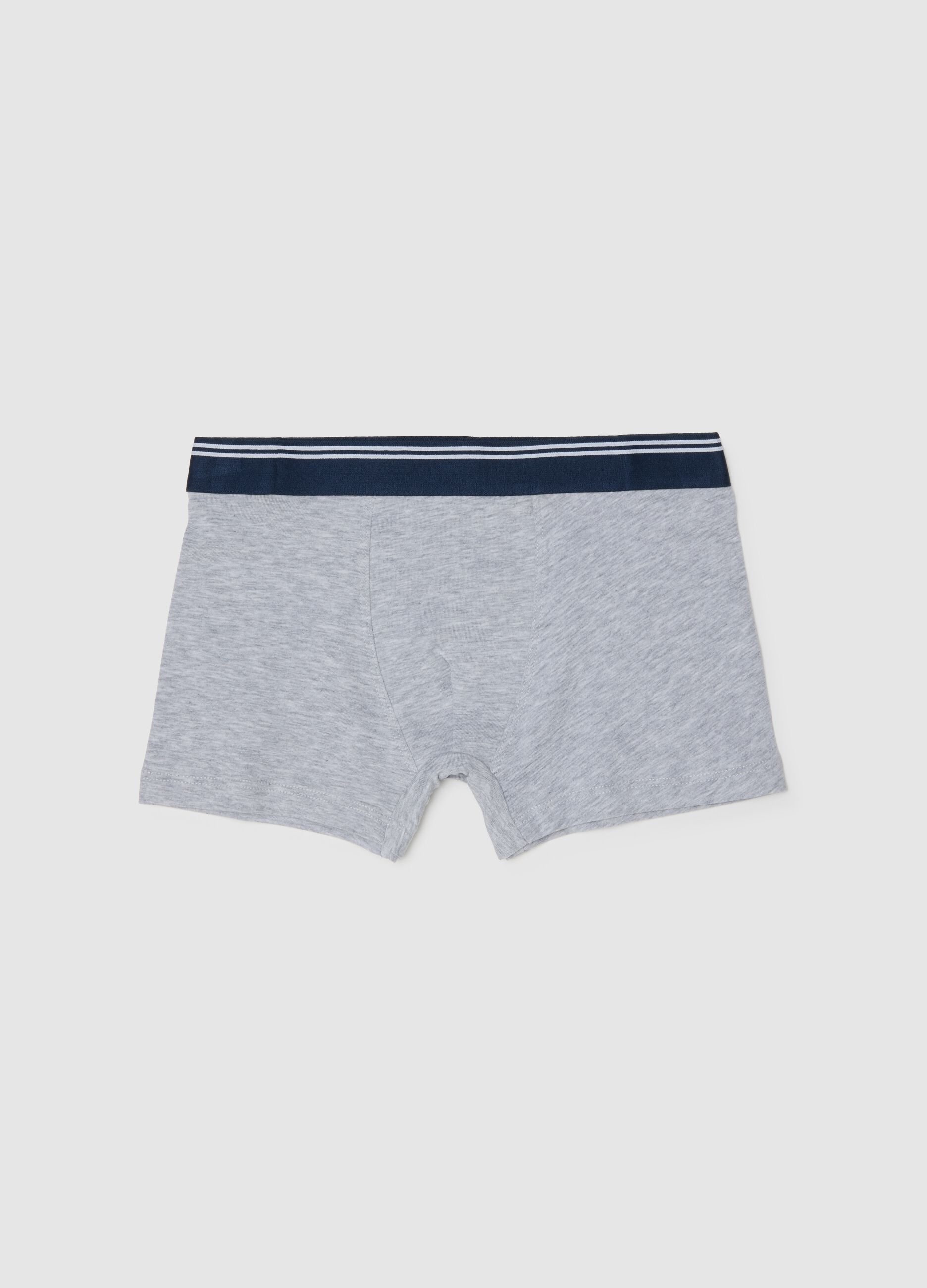 Multicolour boys' boxer briefs in stretch cotton regular fit