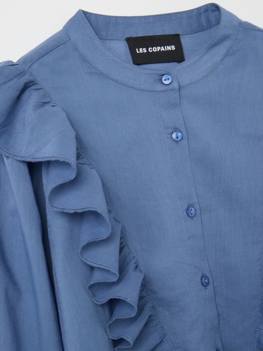 Blue Regular Fit Pure Cotton Shirt_1