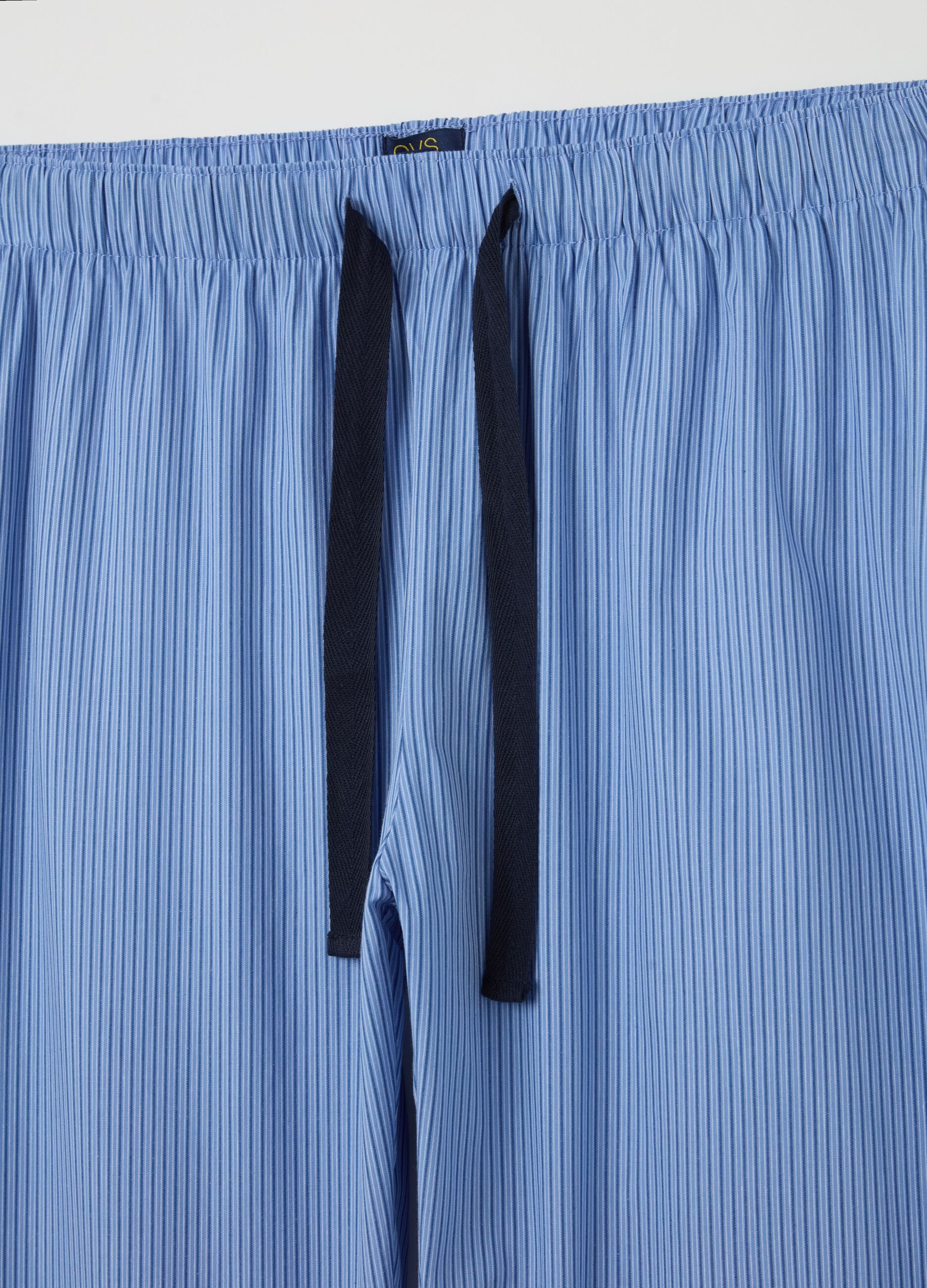 Pyjama trousers with print in cotton