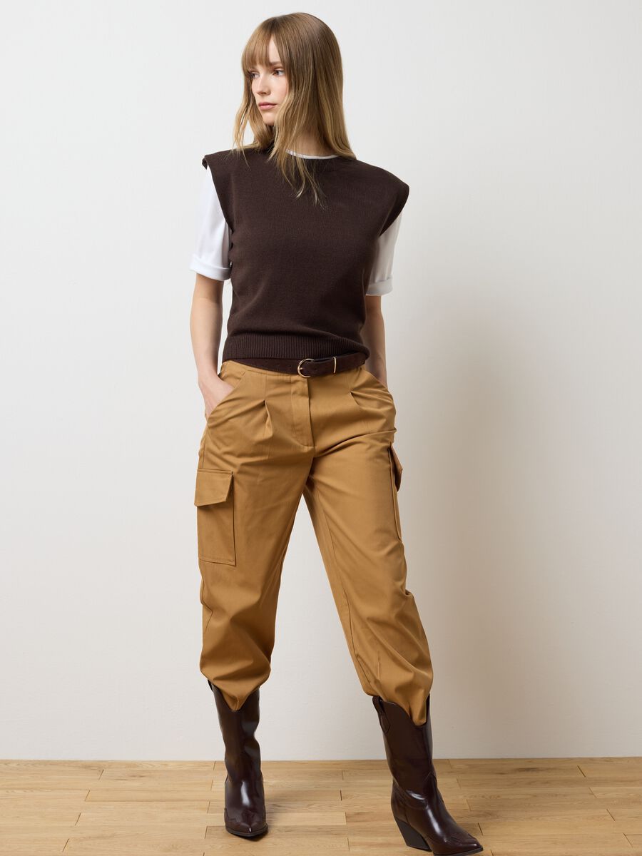 Gilet marrone regular fit_1