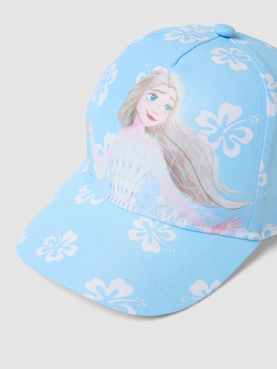 Cappello da baseball azzurro da bambina con stampa Frozen_1