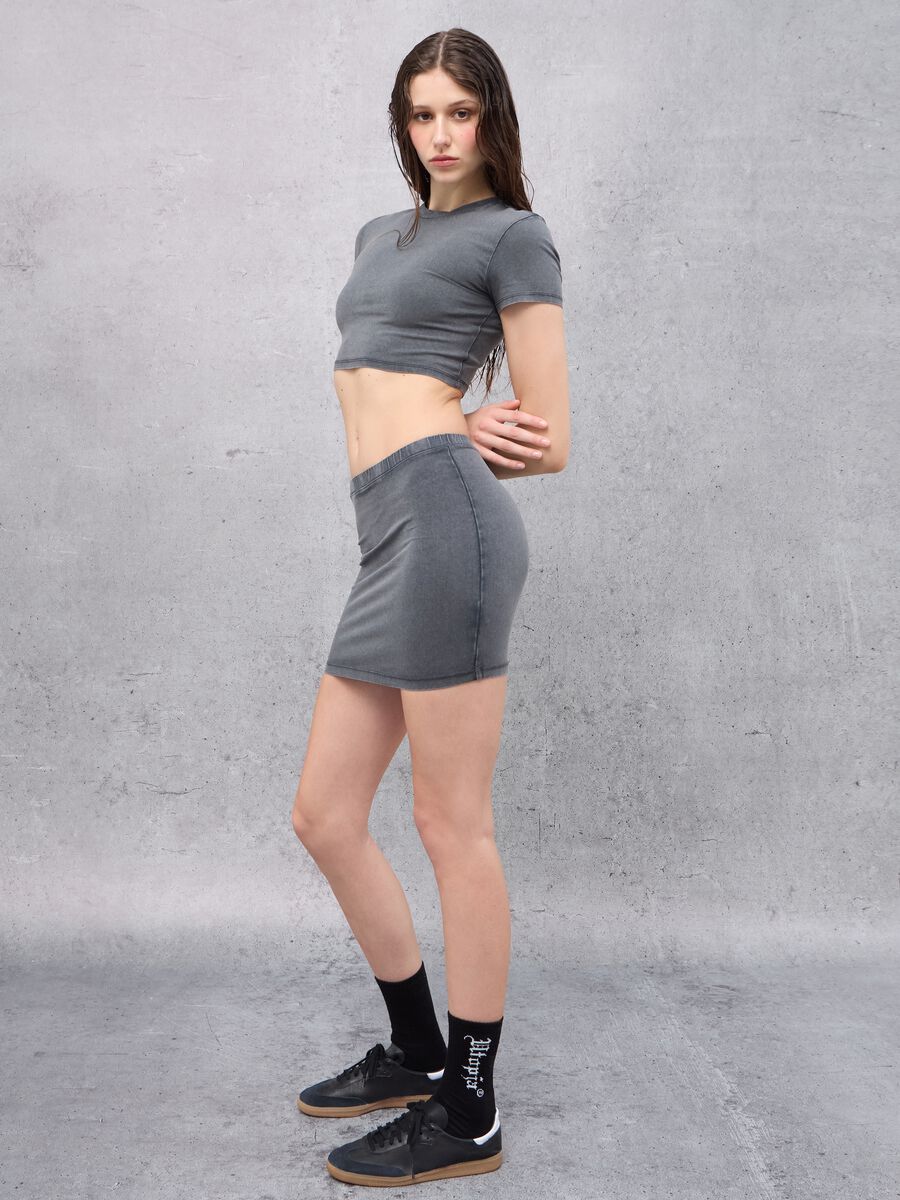 Vintage Grey Mini Skirt_2
