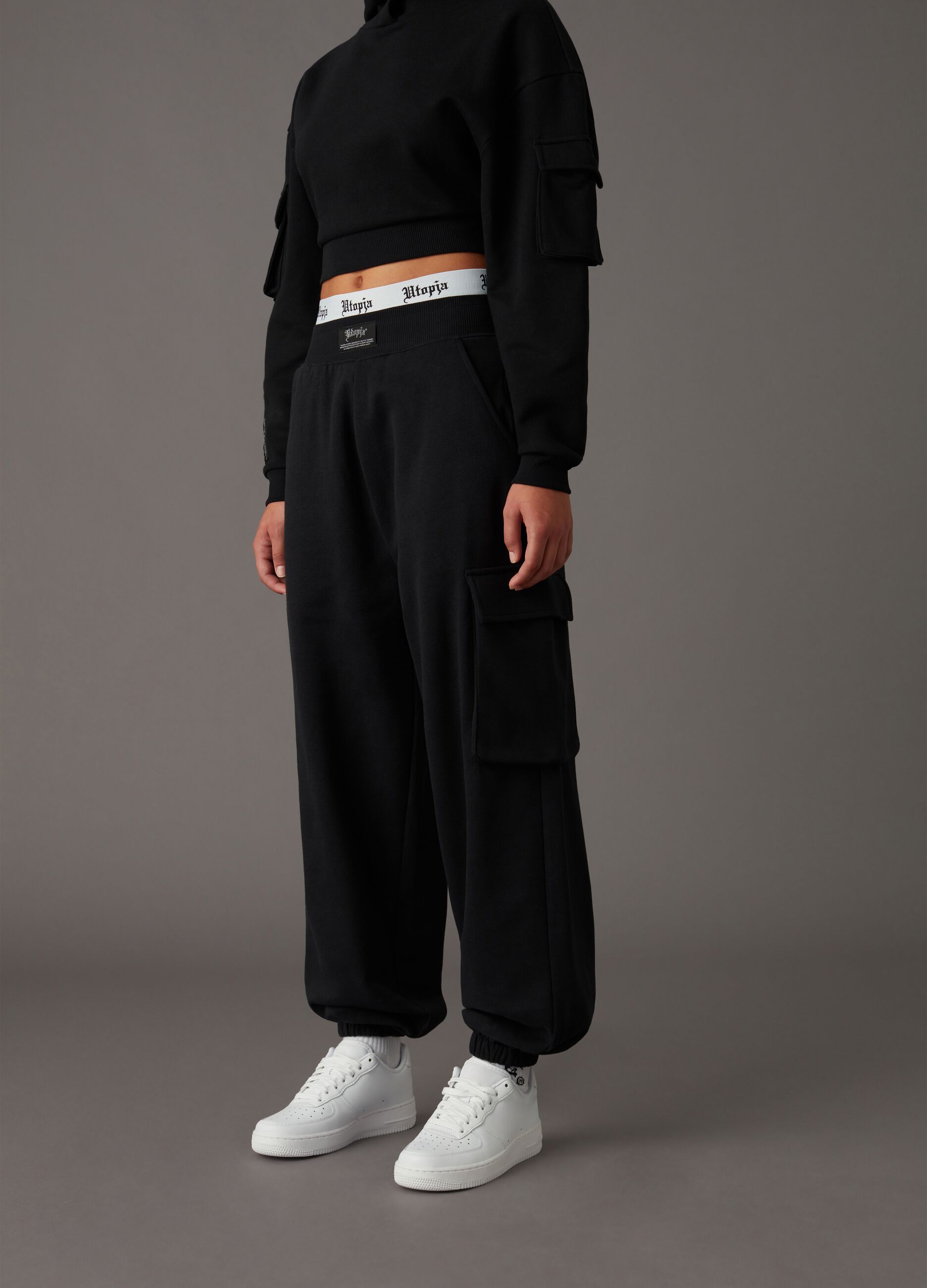 Jogger Cargo Sweatpants Black_1
