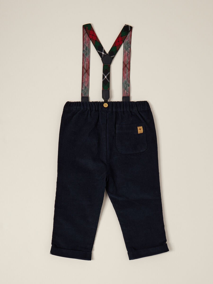 Pantaloni in velluto a coste IANA neonata_1