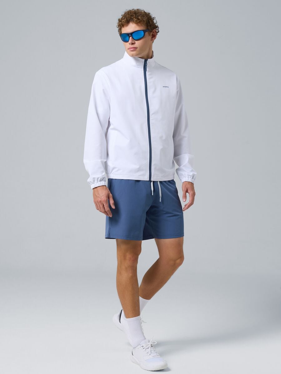 Giacca sportiva bianca in tessuto elasticizzato ALTAVIA COURT_0