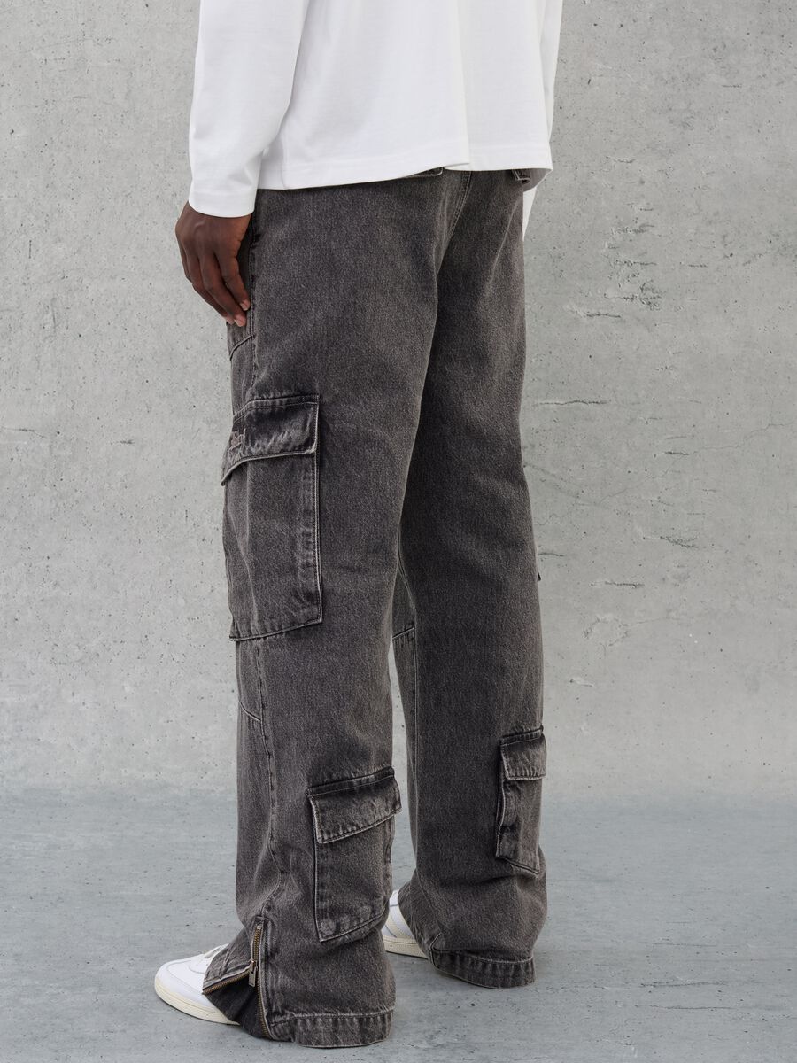 Denim Cargo Pants Vintage Grey_3